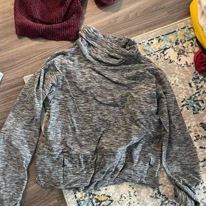 Barely worn soft fleece turtle neck sweater that’s heathered grey
